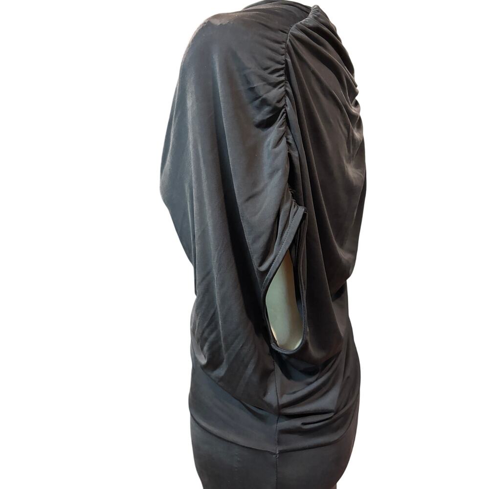 All Saints Black Spitalfields Cocktail Midi Dress Size 6 - Picture 8 of 14
